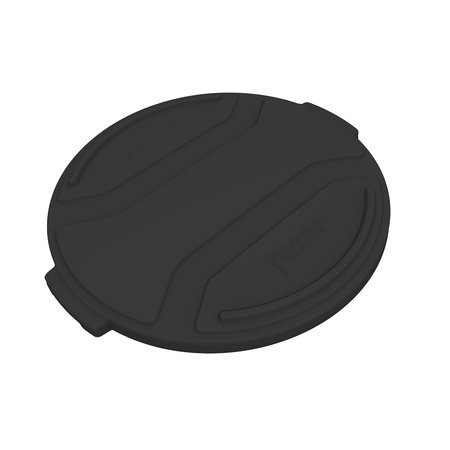 TOTER 55 Gal Lid Trash Can Lid, Black RND55-L0200